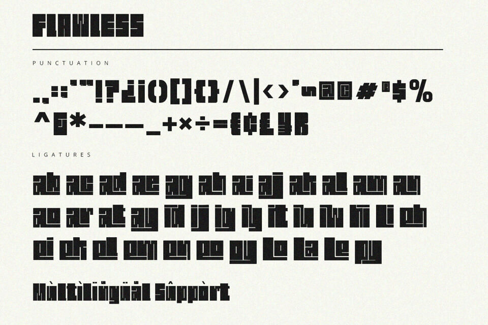 Flawless Font