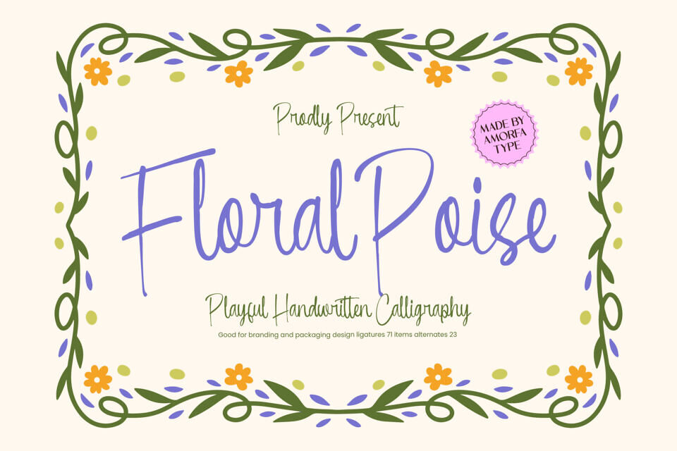 Floral Poise Font