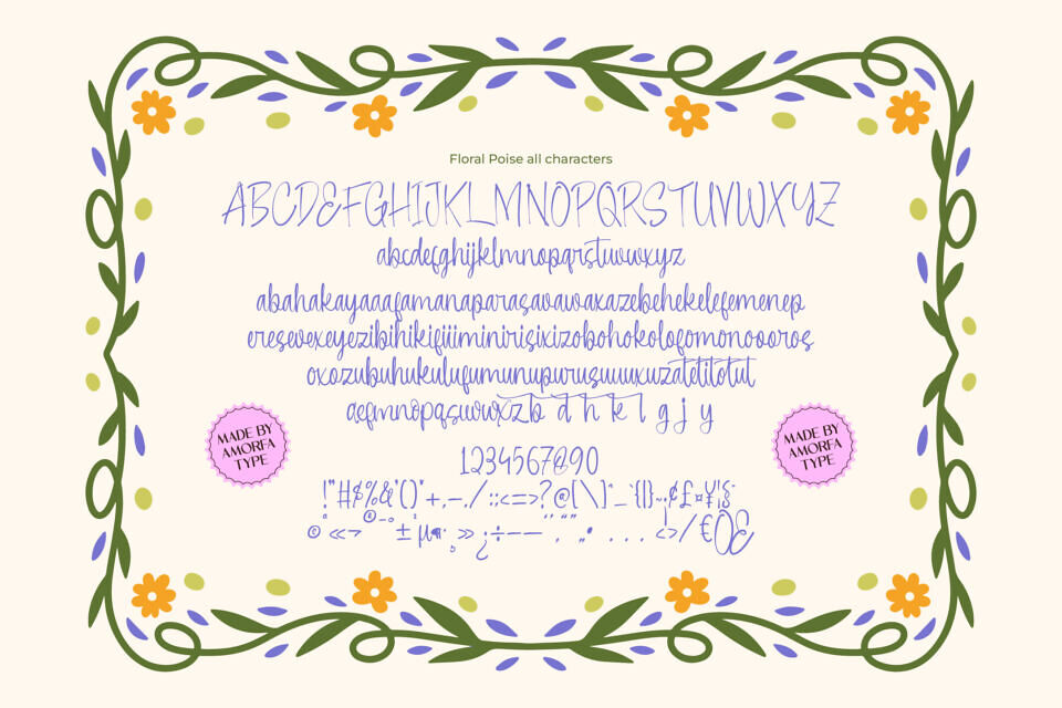 Floral Poise Font