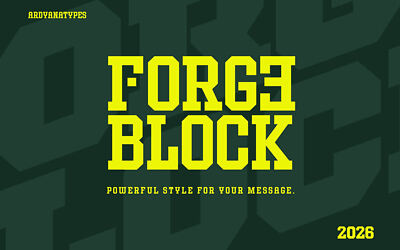 Forge Block Font