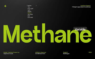 GC Methane Font