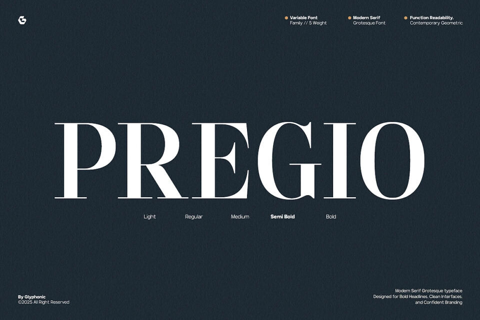 GC Pregio Font