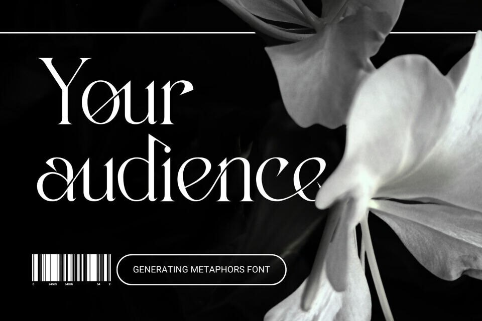 Generating Metaphors Font