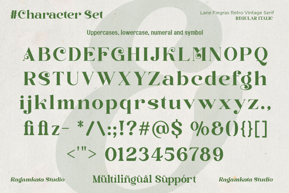Lane Fiegras Font