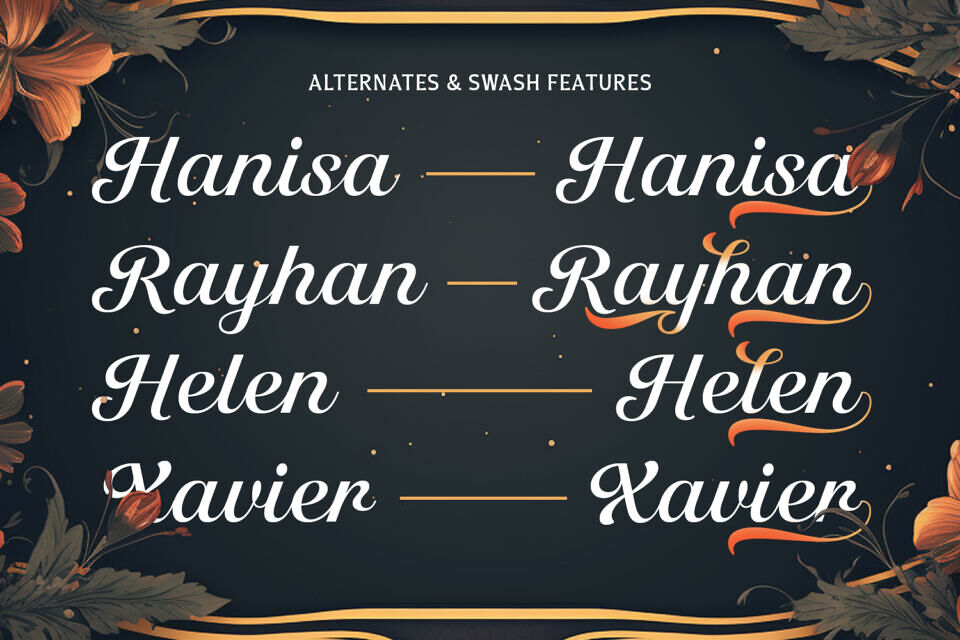 Lavenia Script Font