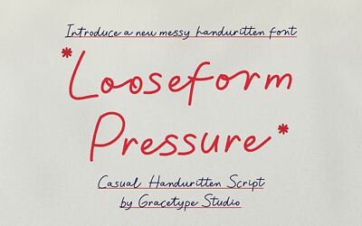 Looseform Pressure Font
