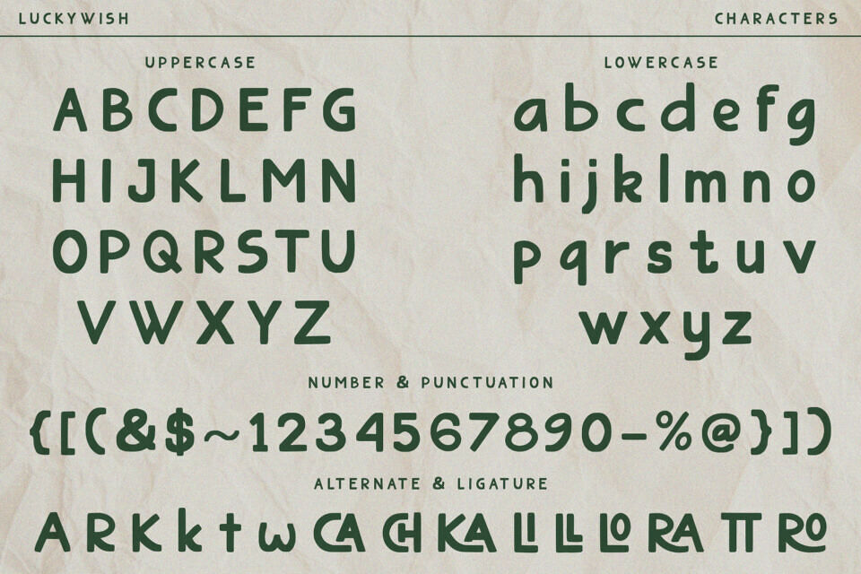 Luckywish Font