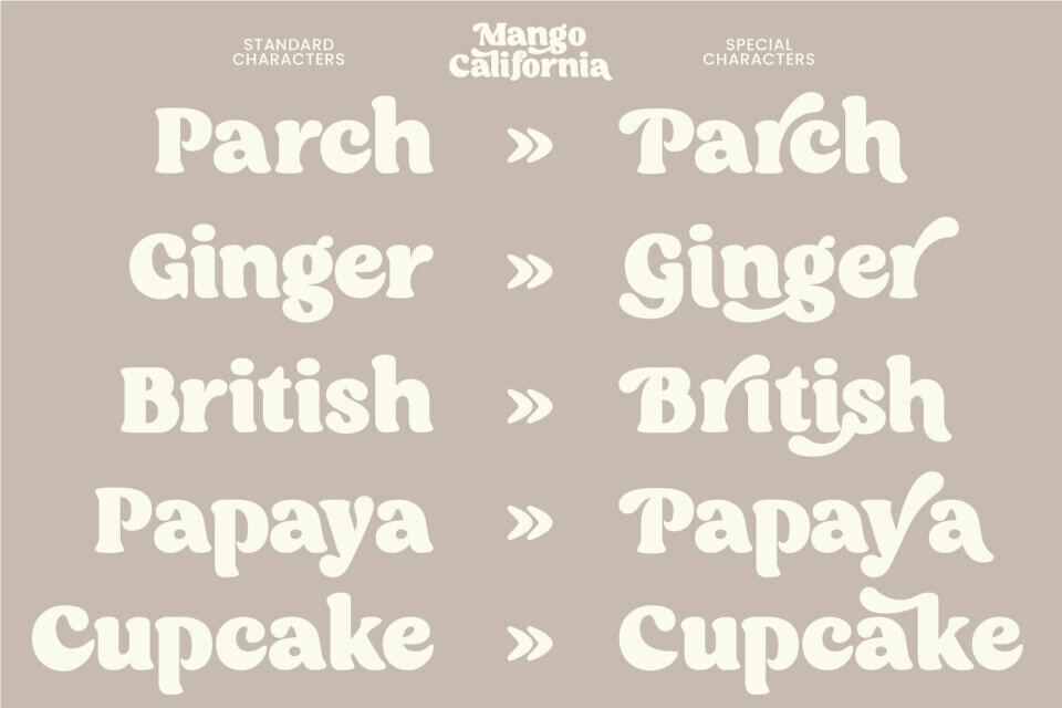Mango California Font