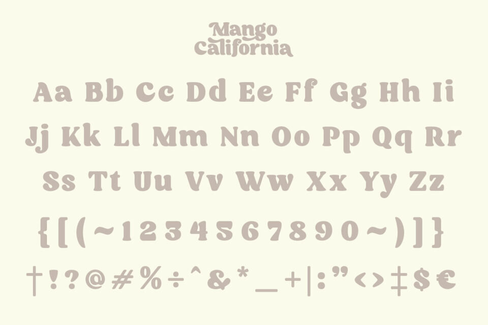 Mango California Font
