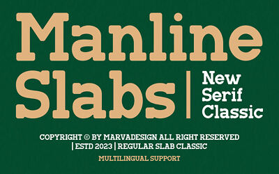 Manline Slabs Font