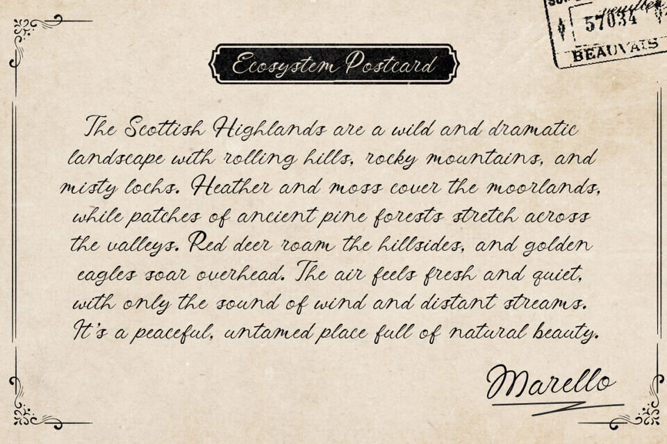 Marello Postcards Font