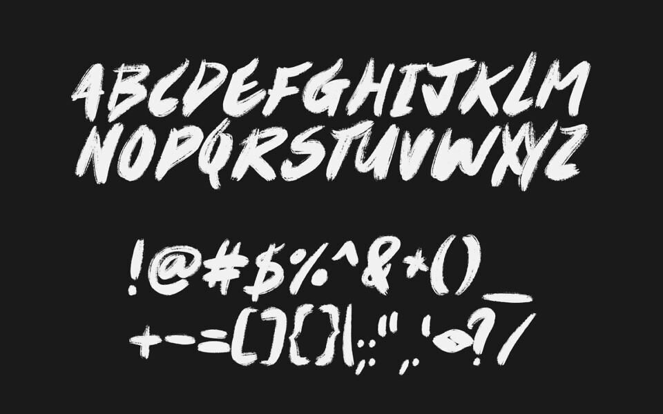 Maybe Brush Font