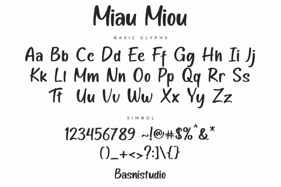 Miau Miou Font