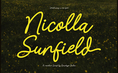 Nicolla Sunfield Font