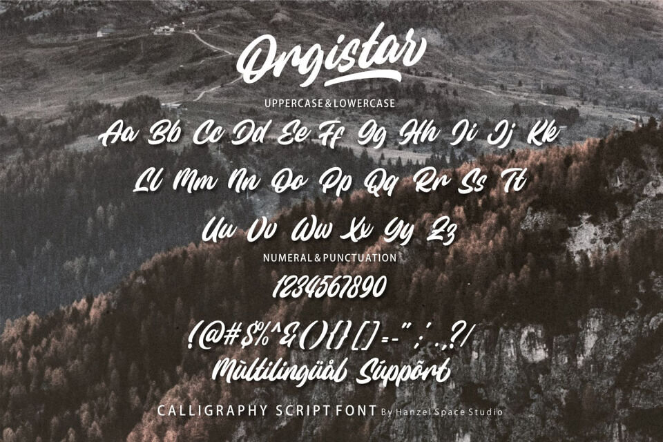 Orgistar Font