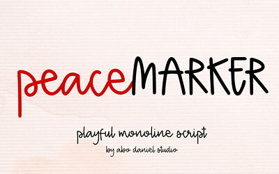 Peace Marker Font