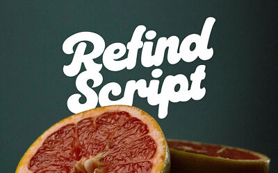 Refind Script Font