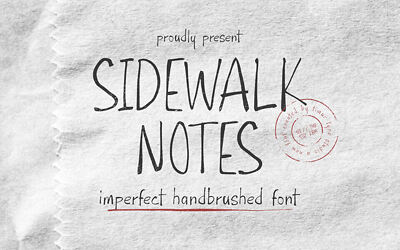Sidewalk Notes Font