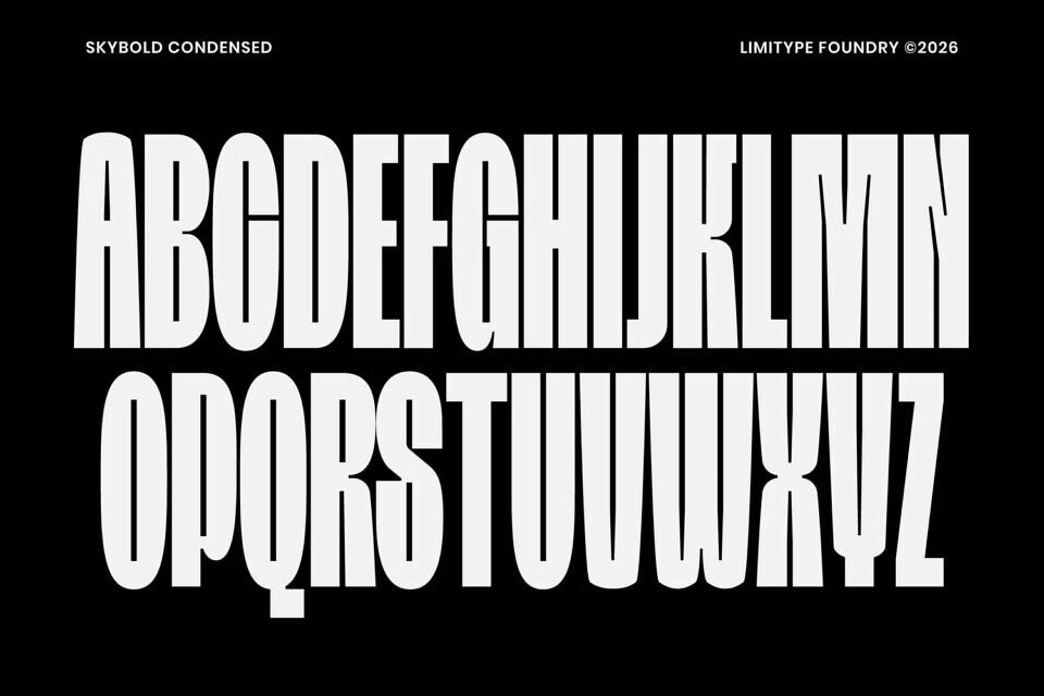 Skybold Font