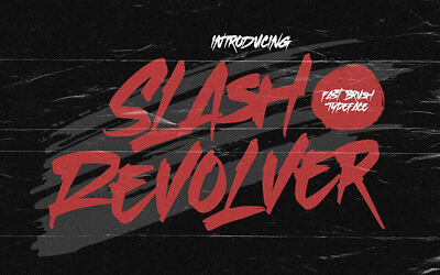 Slash Revolver Font