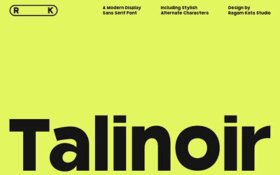 Talinoir Font