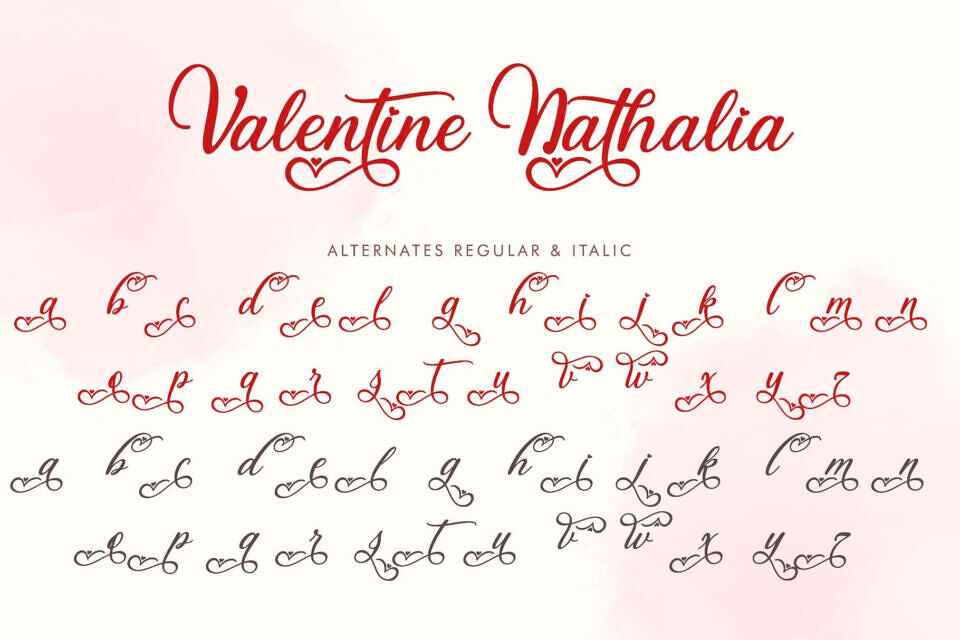 Valentine Nathalia Font