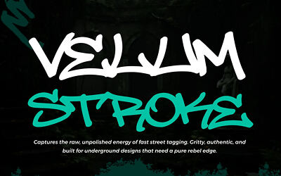 Velum Stroke Font