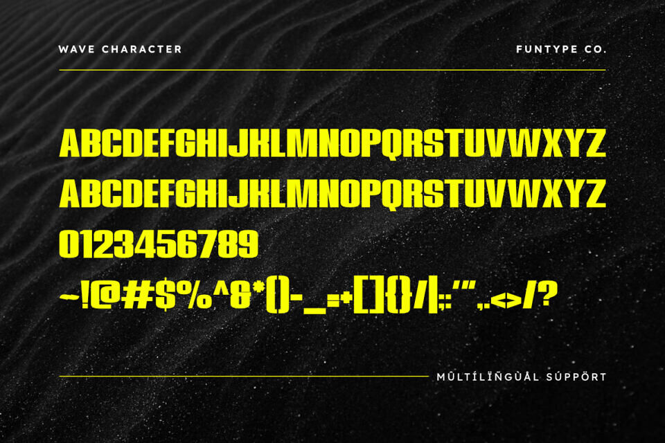 Wave Font