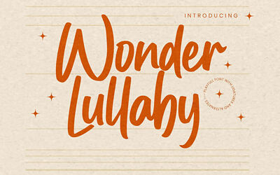 Wonder Lullaby Font