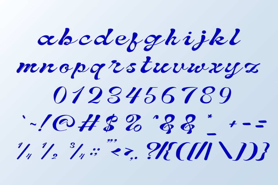 Written Capture Font