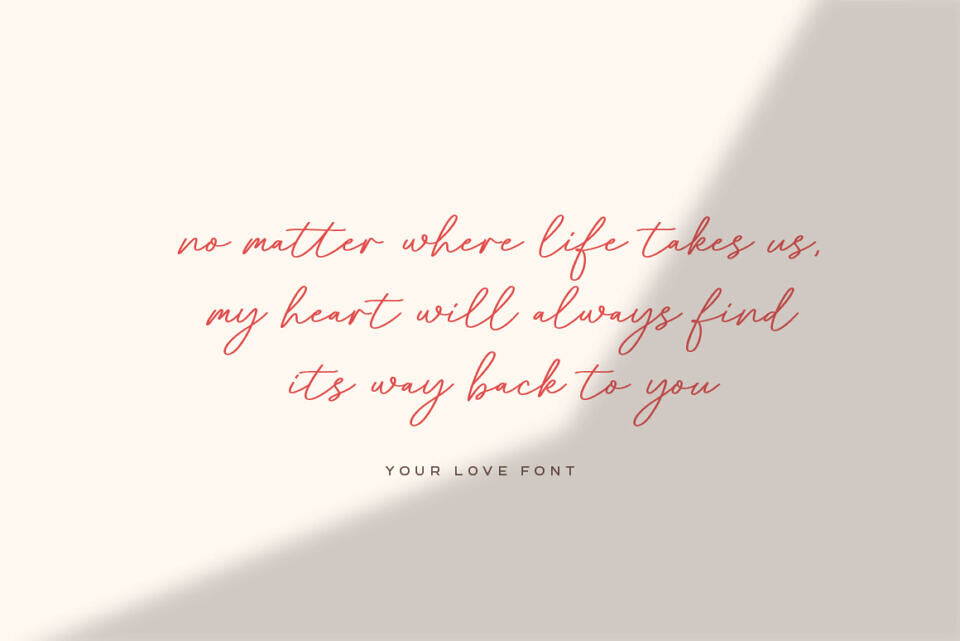 Your Love Font