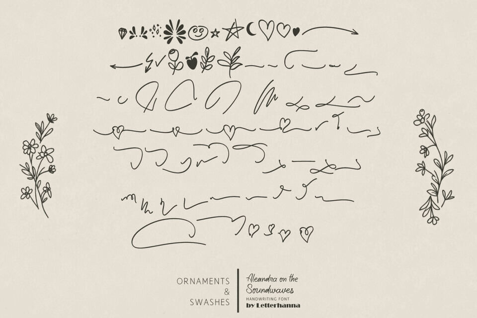 Aleandra On The Soundwaves Font