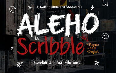 Aleho Scribble Font