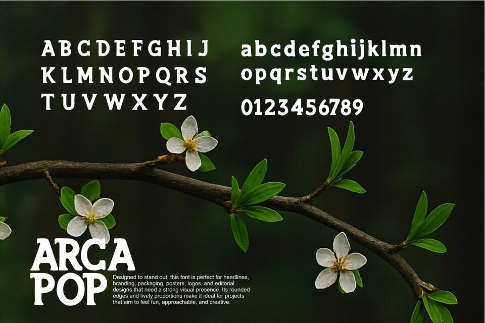Arcapop Font