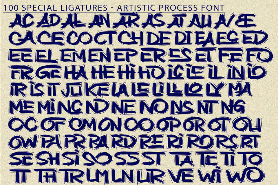 Artistic Process Font