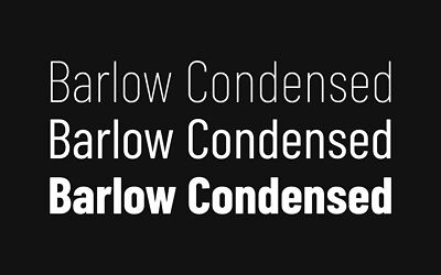 Barlow Condensed Font Family