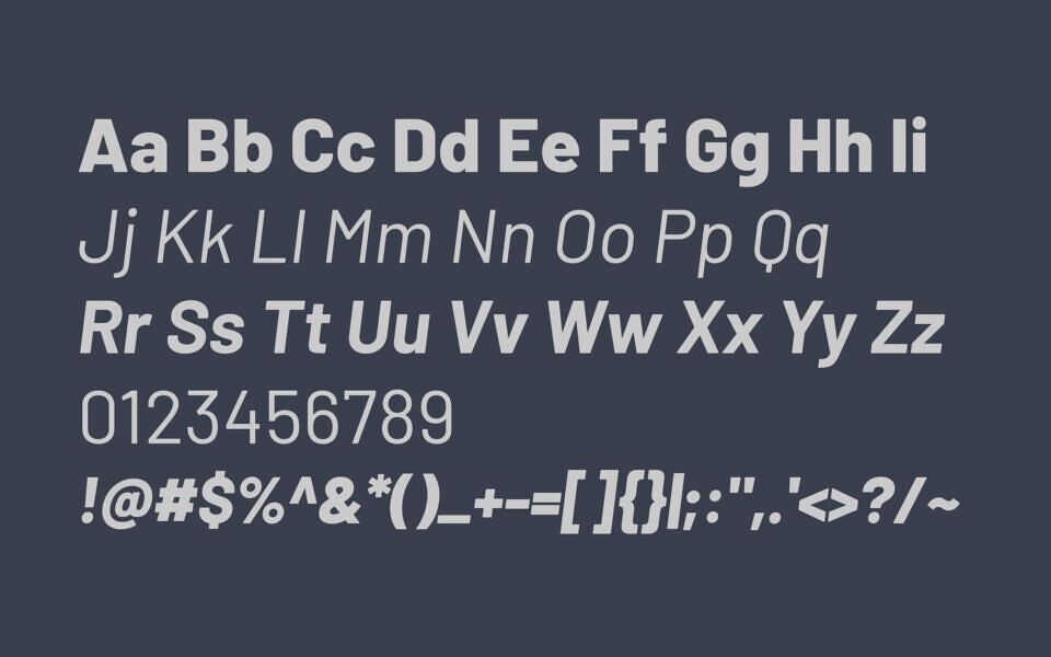 Barlow Font Family
