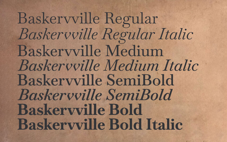 Baskervville Font Family