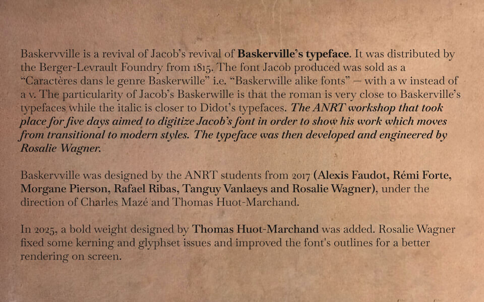 Baskervville Font Family
