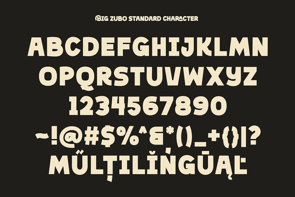 Big Zubo Font