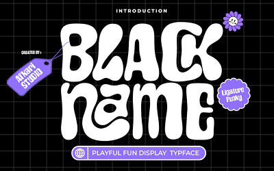 Black Name Font