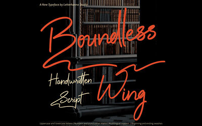 Boundless Wing Font