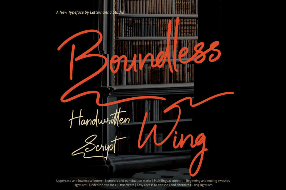 Boundless Wing Font