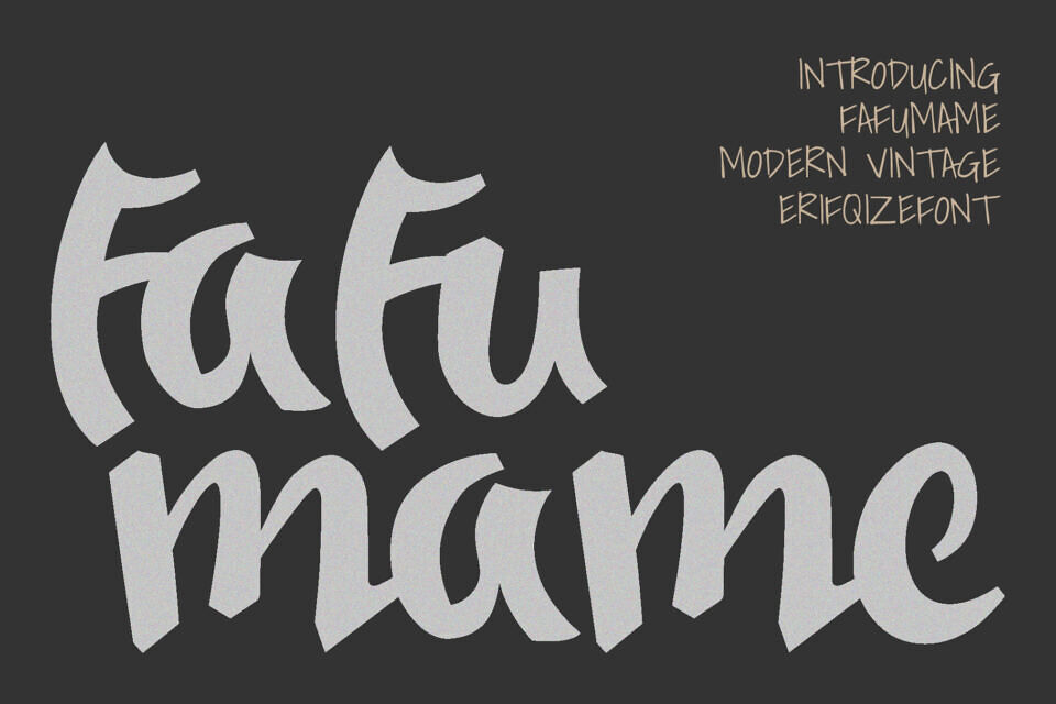Fafu Mame Font