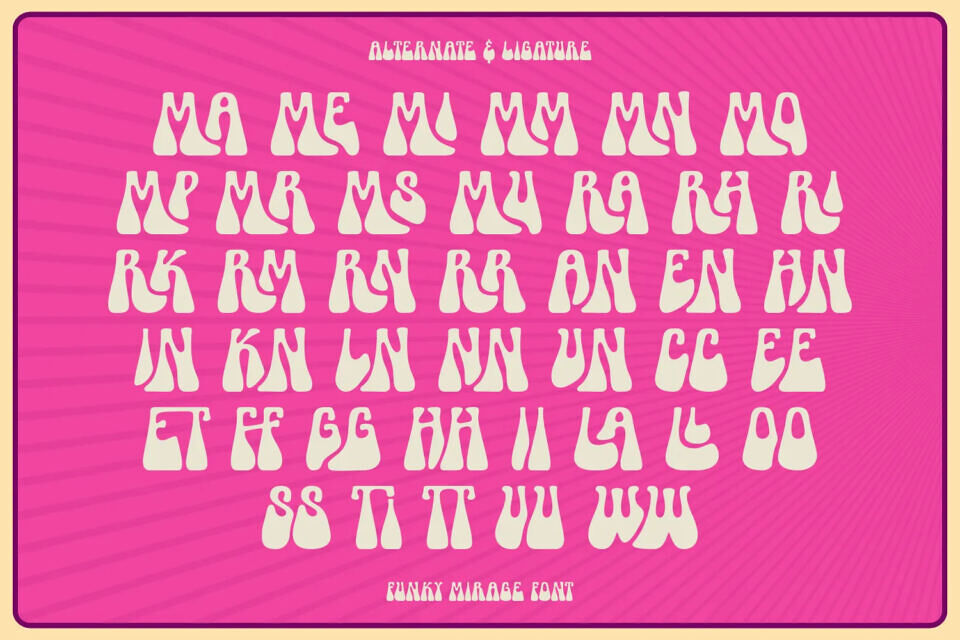 Funky Mirage Font