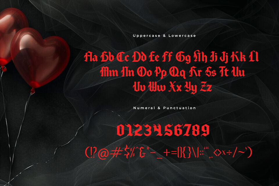Gothic Valentine Font