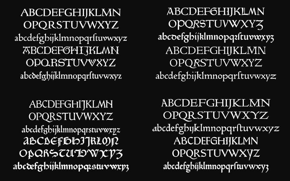 Gotico Antiqua Font