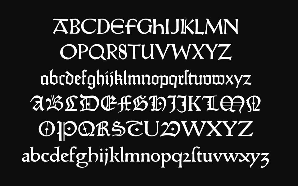 Gotico Antiqua Font