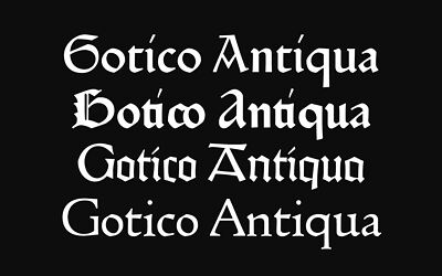 Gotico Antiqua Font