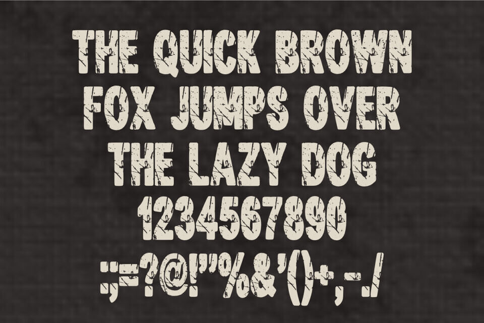 Grunge Display Font